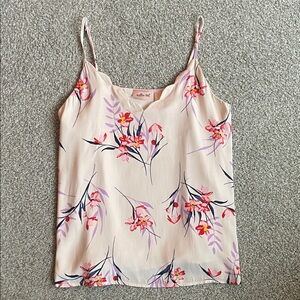 NWT Willow & Root Womens Pink Floral Camisole - Size Medium